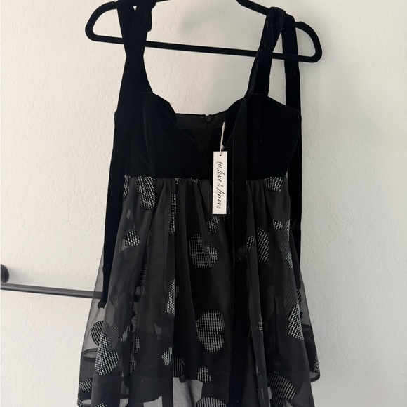 For Love And Lemons Alexandria Black Heart Dress - Picture 3 of 4